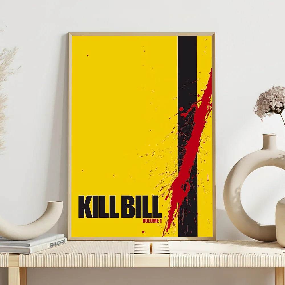 Moive Kill Bill Poster Self Adhesive Painting Living Room Office Decoration Bedroom Home Wall Sticker Prints - 40X60cm