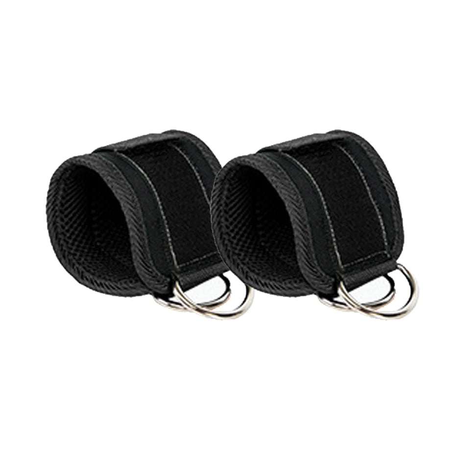 LOOGDEEL TPE Resistance Bands Ankle Straps Fitness D-Ring Support Ankle Cuffs Yoga Band Gym Guard Leg Strength Safety