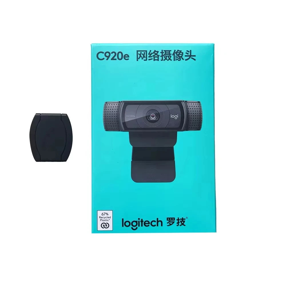Logitech C920e HD Pro Webcam Recording USB Smart 1080p webcam For Computer Upgrade Version mini camera webcam - Privacy