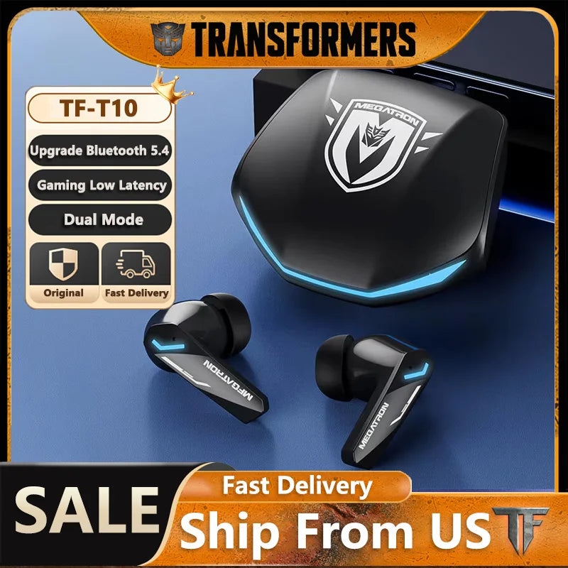 Ship From US Transformers Bluetooth Earphones Wireless Gaming Headset GM2 Pro Low Latency Earbuds HD Call with Mic 2025