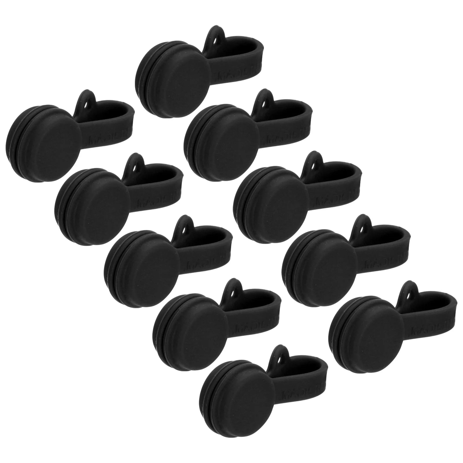 10Pcs Magnetic Cable Clips 2.8 Inch x 0.6 Inch Magnetic Cord Organizer Cable Ties Reusable Twist Ties for Home Kitchen