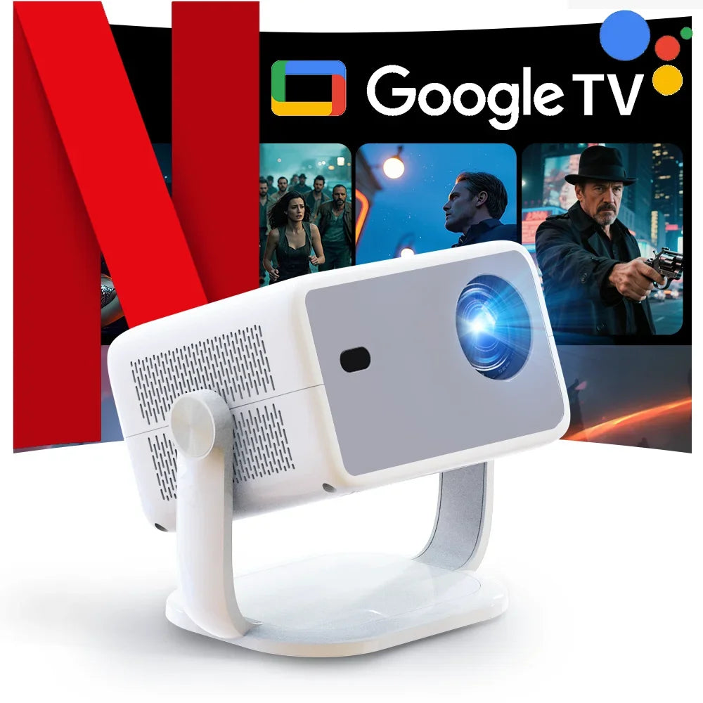 LynCast 4K L018 Projector 800ANSI Native 1080P Auto Focus & Keystone 360° Rotate Android 11 BT5.2 WIFI6 Portable Home