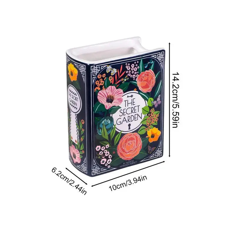 Artificial Living Room Book Vase for Dried Flowers Garden Decor Modern Wedding Decoration Luxury Cachepot Ceramic