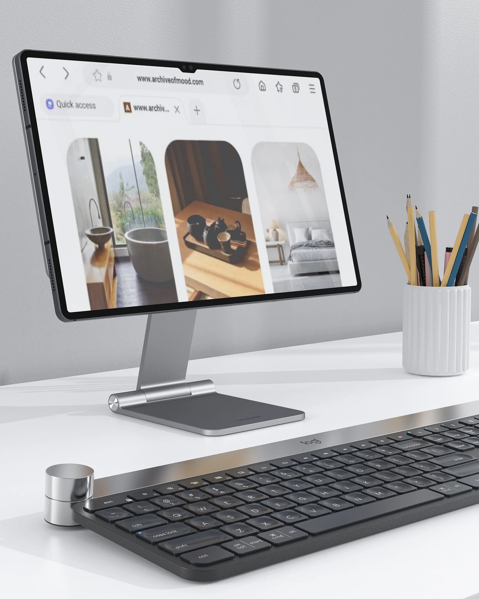 LULULOOK Magnetic Stand For Samsung Galaxy Tab S10/S9/S8 Ultra 14.6 S9/S7/S8 Plus S7 FE Foldable Adjustable Desk Holder