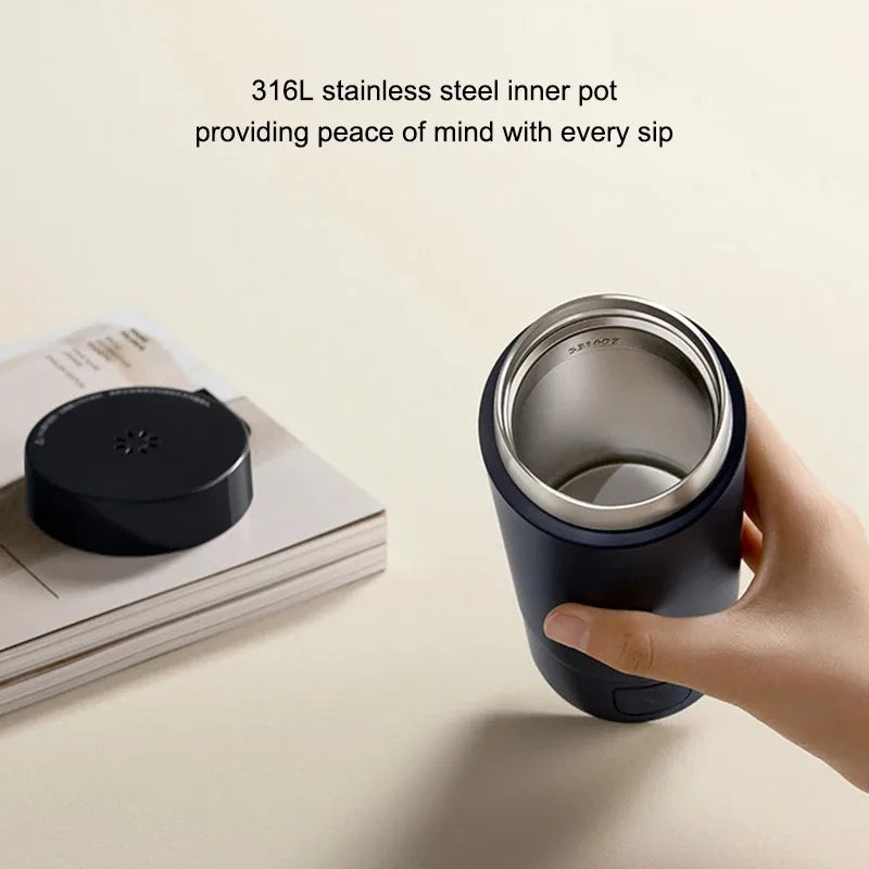 NEW XIAOMI Mijia Portable Electric Kettle 2 Thermos Cup Fast Water Boiler 350ml Smart Temperature Insulated Kettle