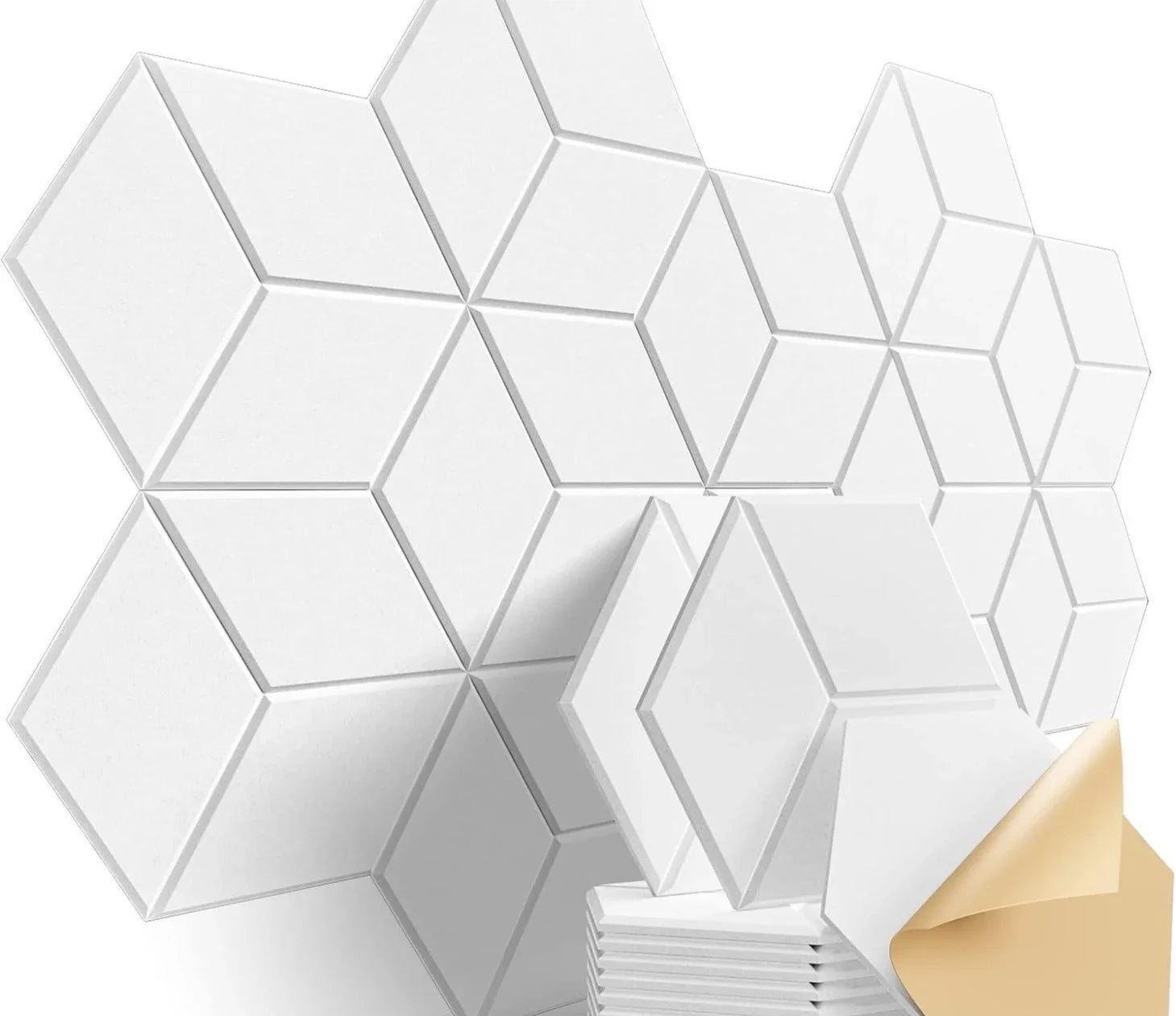 Kitchen Self-Adhesive Soundproof Panels Wall Noise Reduction Soundproof Foam Is Ideal Studios Music Rooms And Office