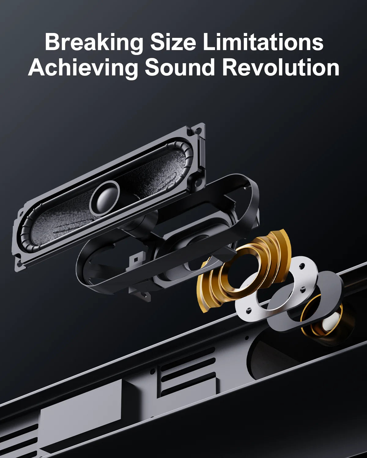 ULTIMEA 2.1 Sound Bar for Smart TV With Dolby Atmos,190W Peak Power Soundbar with Subwoofer,Home Theater Bluetooth