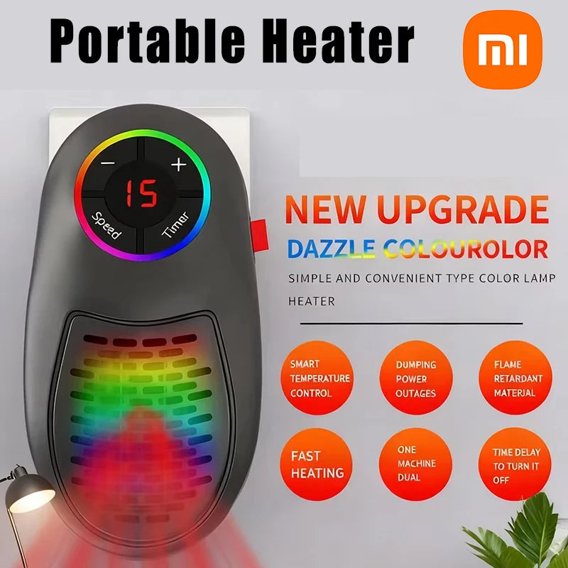 Xiaomi Mini Heater Desktop Heater Intelligent Remote Control Hot Air Fan Portable Electric Heater For Office And Home