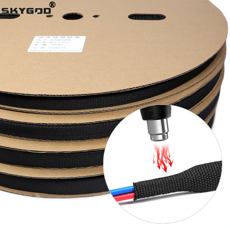 1-50m-pet-braided-cable-sleeve-heat-shrink-tube-insulation-flam-retardant-shrinkable-wire-wrap-sheath-protection-cable-organizer