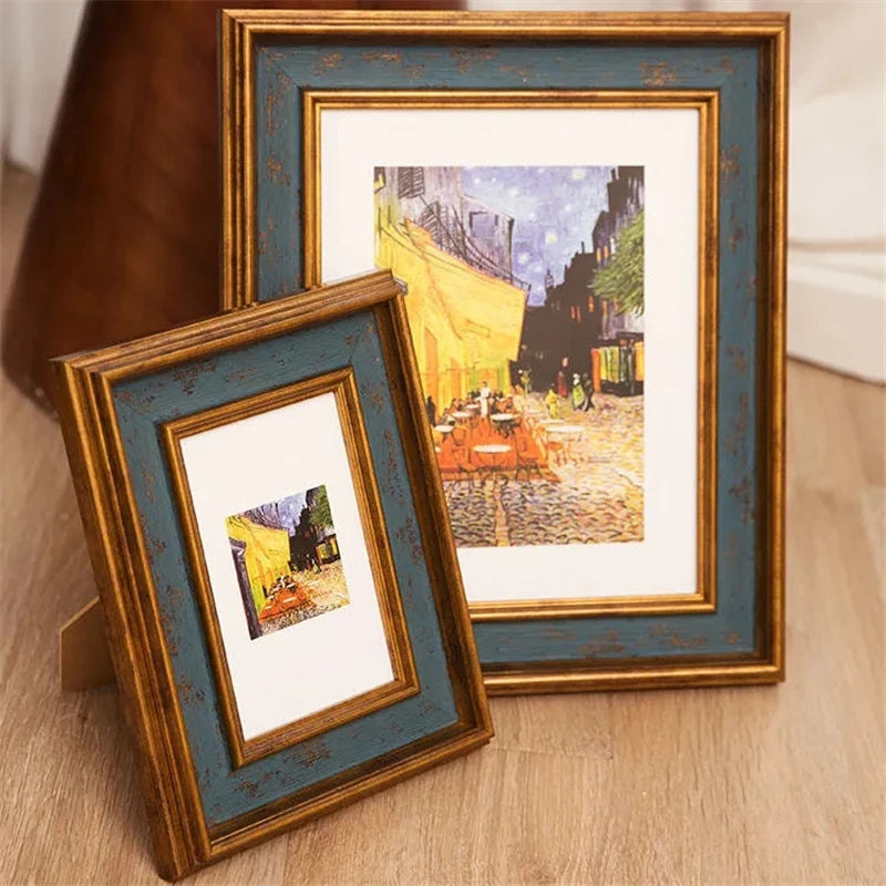 Creative American Retro Small Photo Frame Bedroom Bedside Table Decoration Ornaments Photo Frame Home Office Desktop