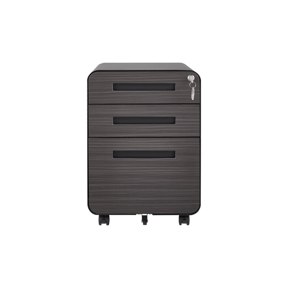 3 Drawer Mobile File Cabinet Under Desk Office,Simple Style Versatile Storage Cabinet for Legal/Letter/A4 Files 5 Wheel