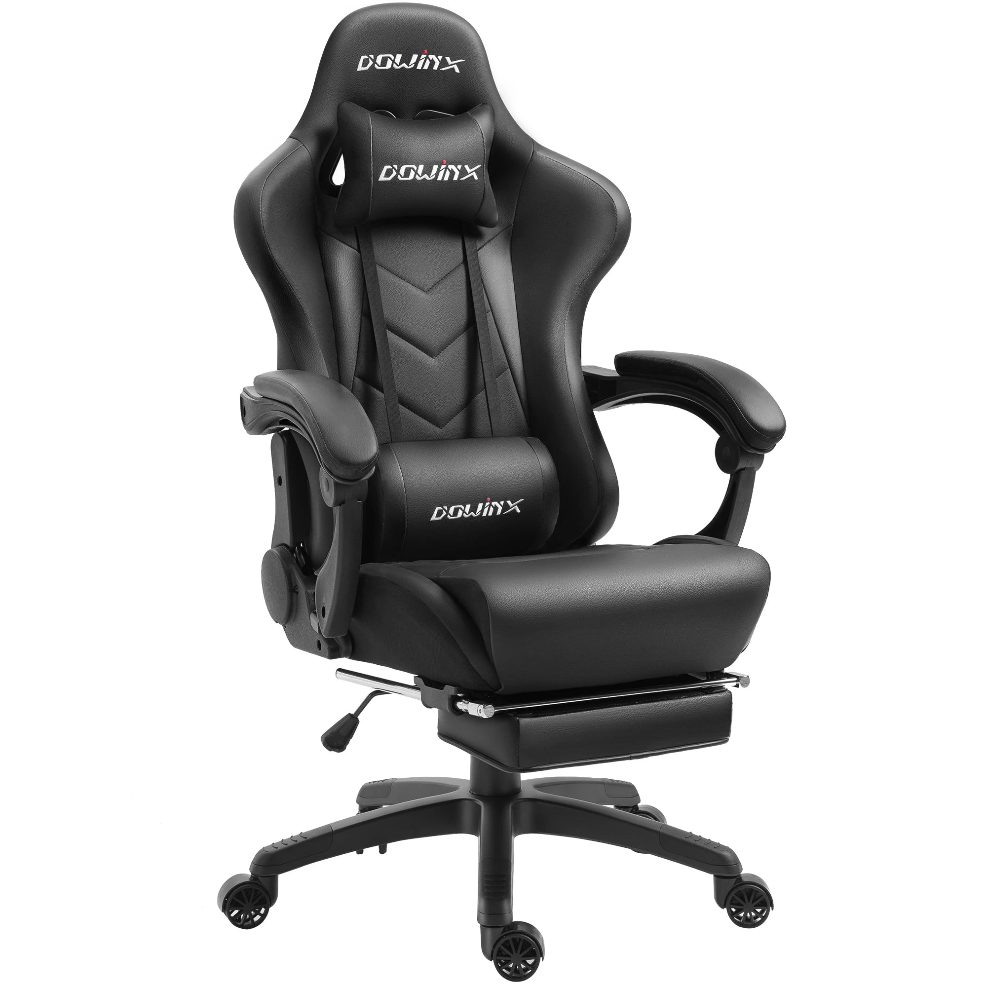 Dowinx Gaming Chair Ergonomic Office Recliner for Computer with Massage Lumbar Support PU Leather E-Sports Gamer Chairs