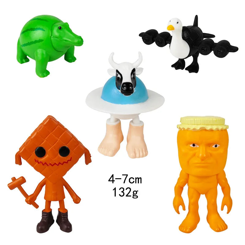 Italian Brainrot AI Animals Tung Tung Tung Sahur Figure Tralalelo Tralala Figurine Doll Toy Desk Decoration Model