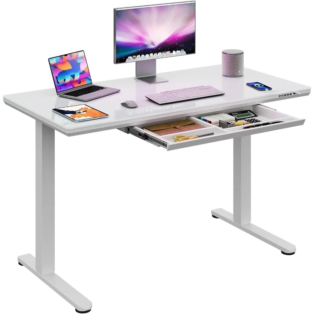 standing-desk-with-drawers-whole-piece-glass-adjustable-height-desk-55-inch-electric-stand-up-desk-quick-install