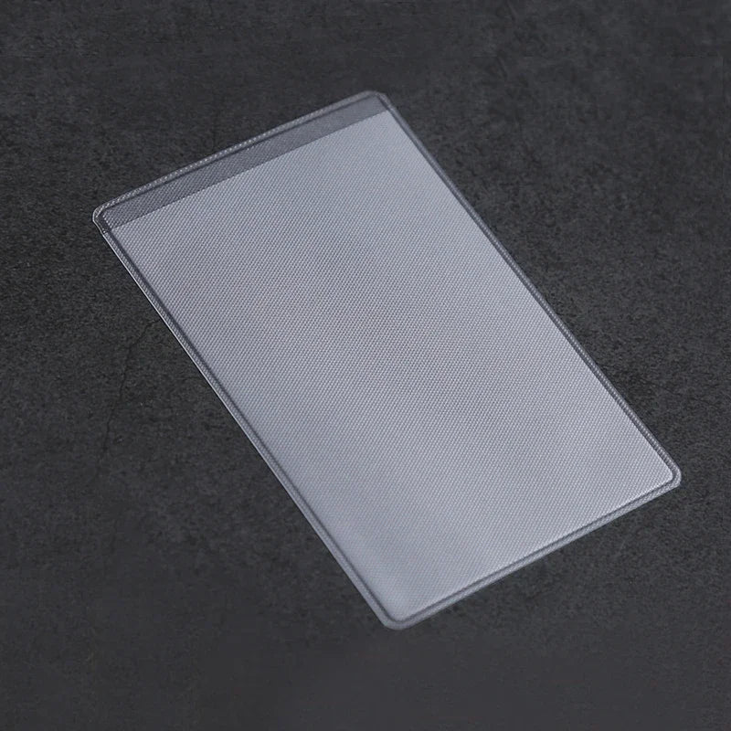 1/5/10pcs PVC Transparent Matte Cards Holder Students Bus ID Cards Protecting Cover Business Bank Credit Card Container