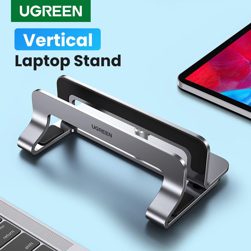 UGREEN Vertical Laptop Stand Holder For MacBook Air Pro Aluminum Foldable Notebook Stand Laptop Support MacBook Pro