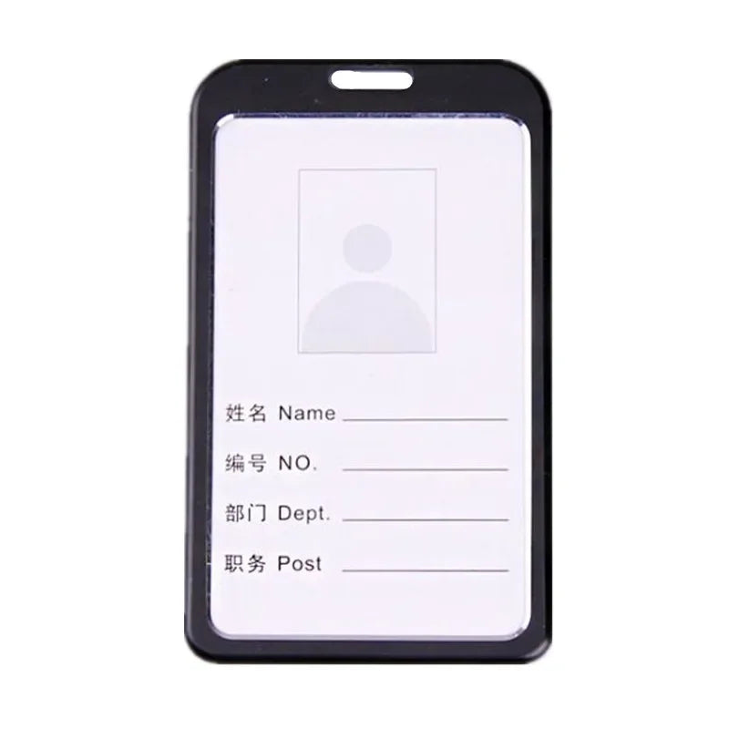 1pcs Card Holder High Quality Aluminum Alloy Employee Name ID Card Cover Metal Work Certificate Identity Badge ID