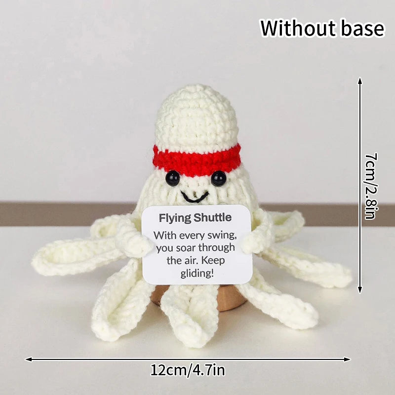 Crochet Ornament Finished Positive Figures Crochet Animals Chicken Desk Accessories Home Office Decor Christmas New