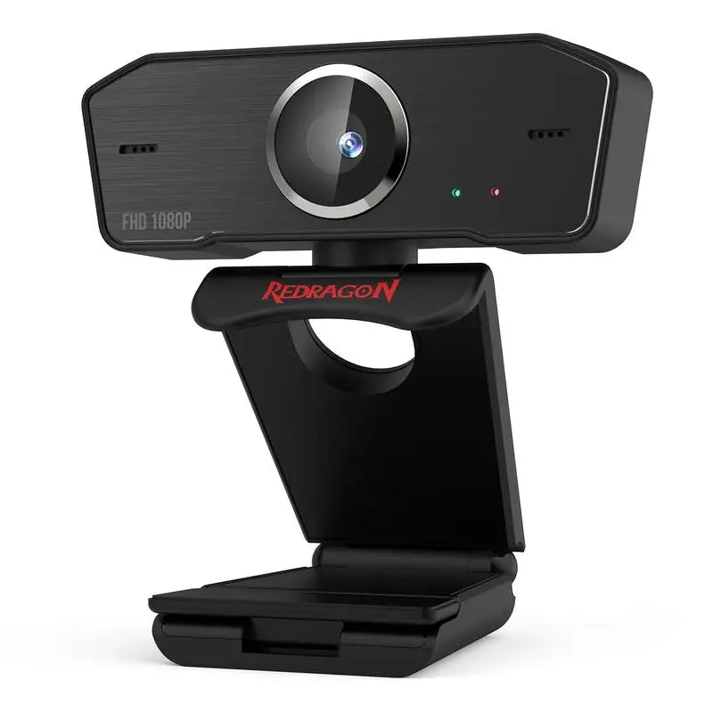 Redragon GW800 1080P PC Webcam with Built-in Dual Microphone 360° Rotation - 2.0 USB Computer Web Camera- 30 FPS