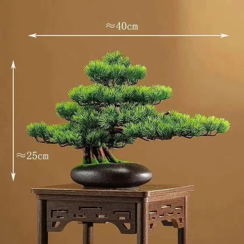 Simulation fake tree bonsai home living room Chinese sand table hotel porch landscaping decoration green plant