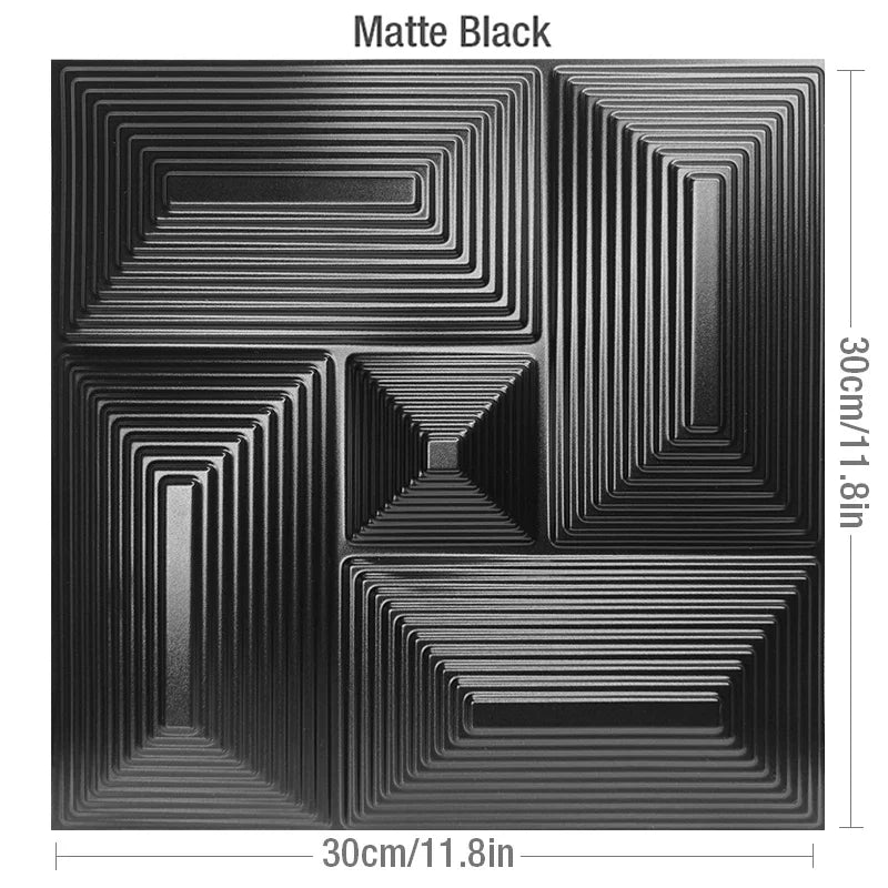 30x30cm DIY 3D wall panel stereo dimension non-self-adhesive indoor wall decor suitable living room hall bedroom hotel