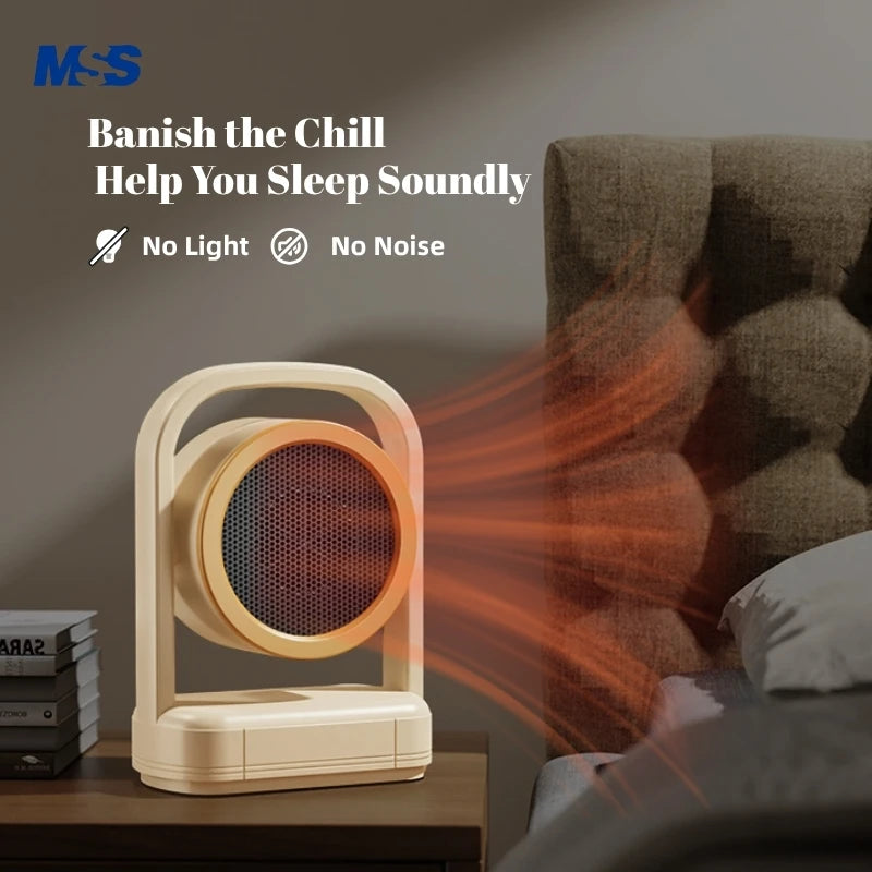 MSS Convenient Room Portable Electric Heater for Winter - Desktop Fan Type with PTC Ceramic Heating Suitable for Home &