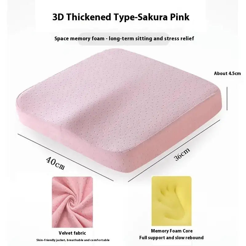 Ergonomic Memory Foam Office Cushion Anti Hemorrhoid Cushion Chair Cushion Tailbone Pillow Car Office Seat Cushion
