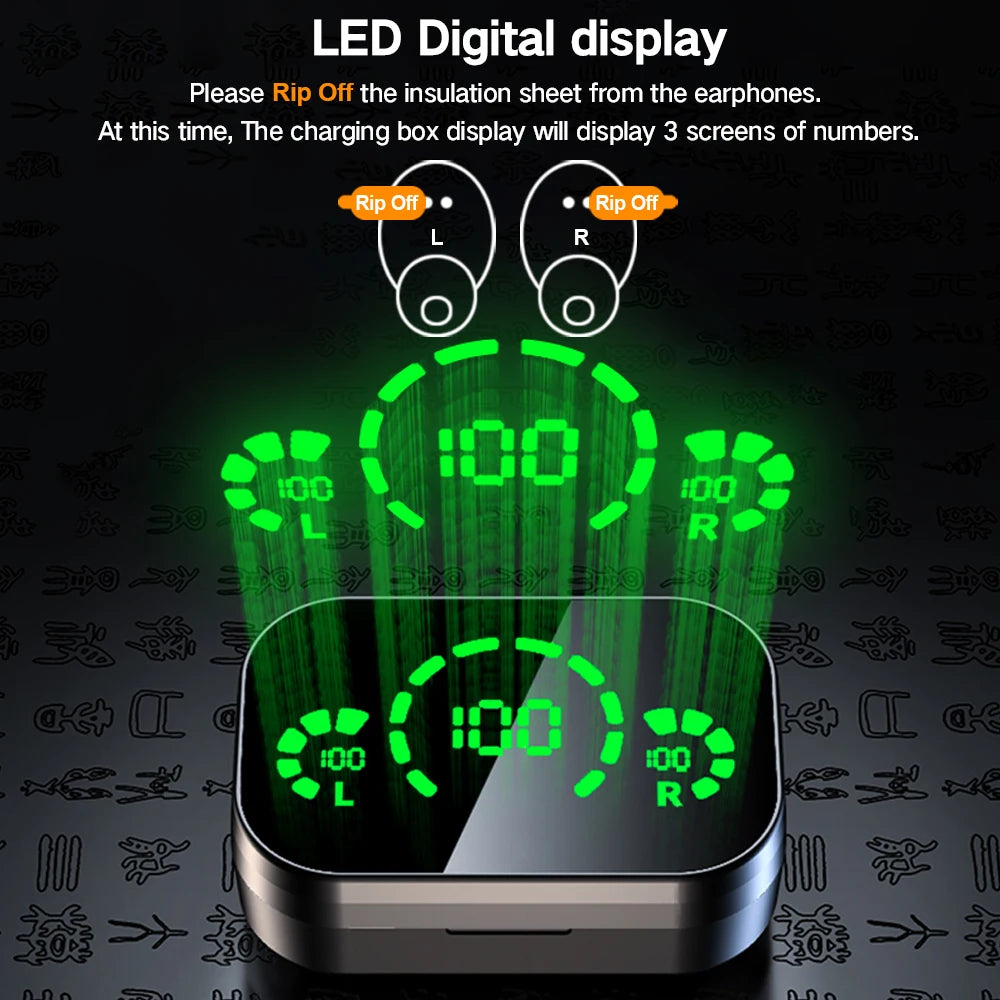 NES TWS Wireless Bluetooth Earphones Sport Stereo Headphones HiFi Music Earbuds With Built-in Microphone HD Call Gaming