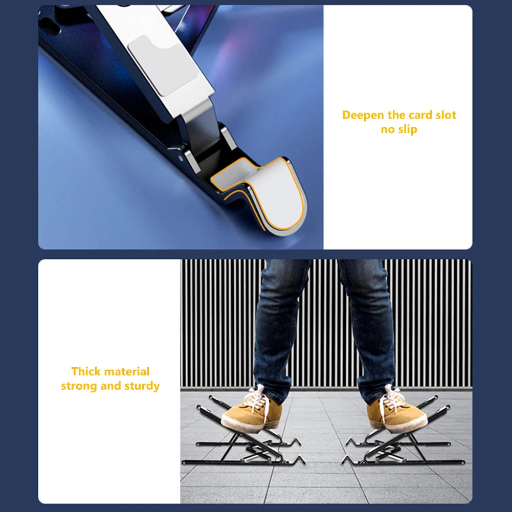 Laptop Cooling Pad with 2/4 Fans Foldable Notebook Stand RGB Silent Gaming Laptop Cooler Fan 7 Height for 11-17.3 Inch