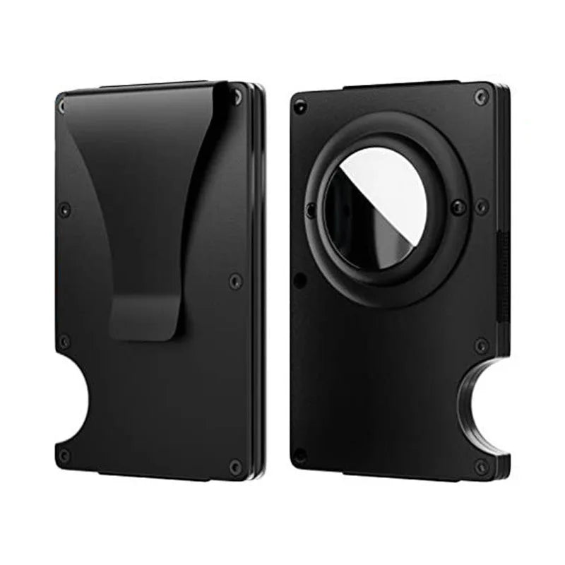 Cartera Airtag Men Carbon Fiber Forged Wallet Minimalist Slim Business Wallet Credit Card Holder Rfid with Cash Strap