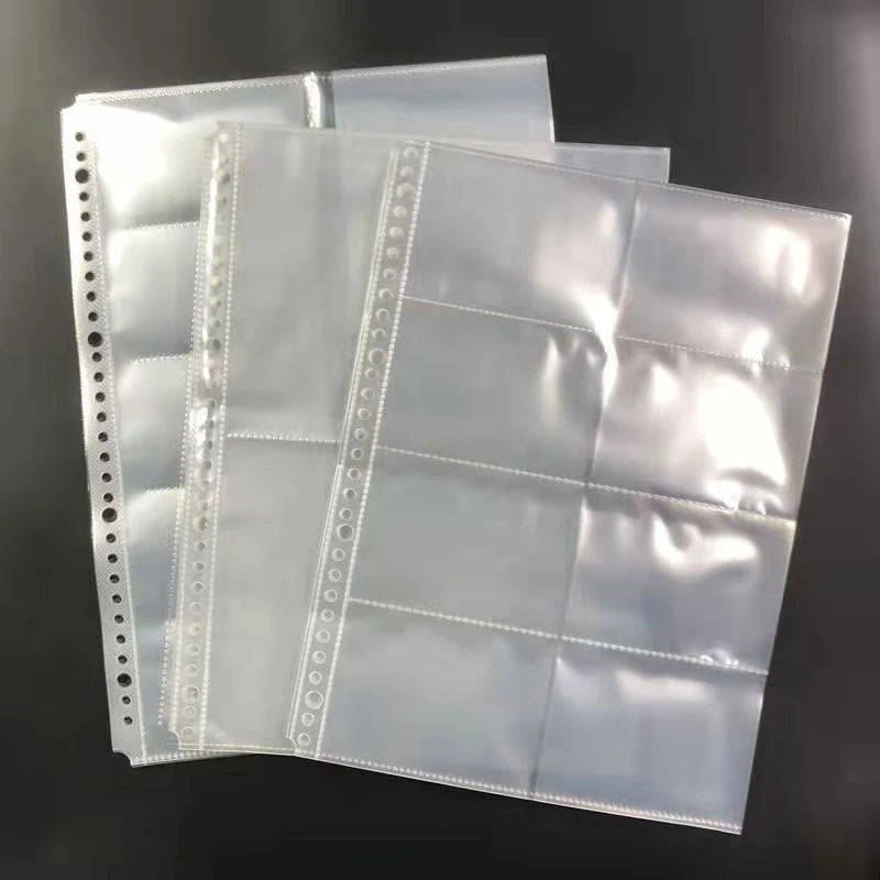 25PCS Clear Plastic A5B5A4A3 Folder Bags for Documents Transparent Sheet Loose Leaf Filling Protectors Notebook Binder