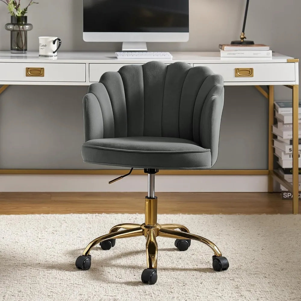 velvet-home-office-desk-chair-modern-upholstered-swivel-computer-task-chair-with-shell-back-gold-base-height-adj