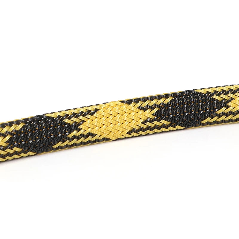 5M Multicolor PET Insulated Braid Sleeving 2mm - 40mm Expandable Wire Cable Sheath Flame-retardant Nylon Braided Mesh