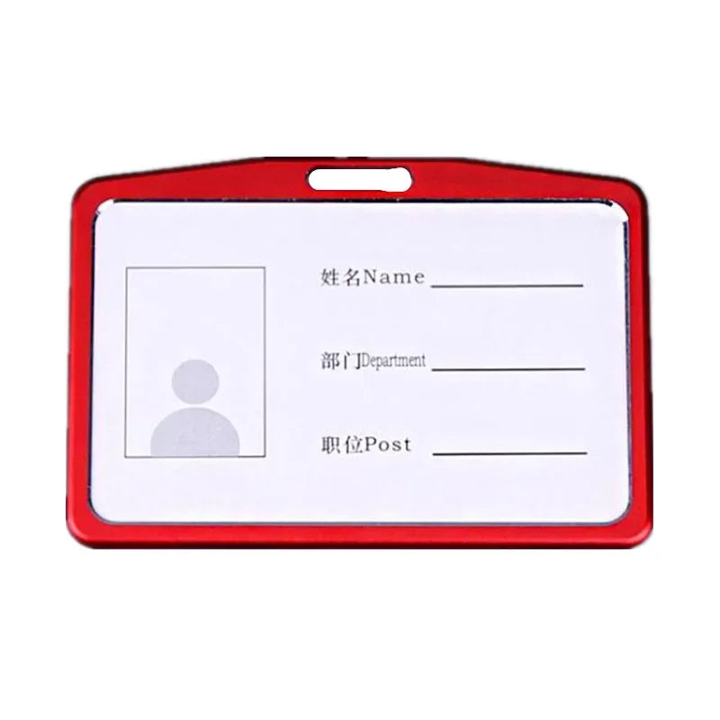 1pcs Card Holder High Quality Aluminum Alloy Employee Name ID Card Cover Metal Work Certificate Identity Badge ID