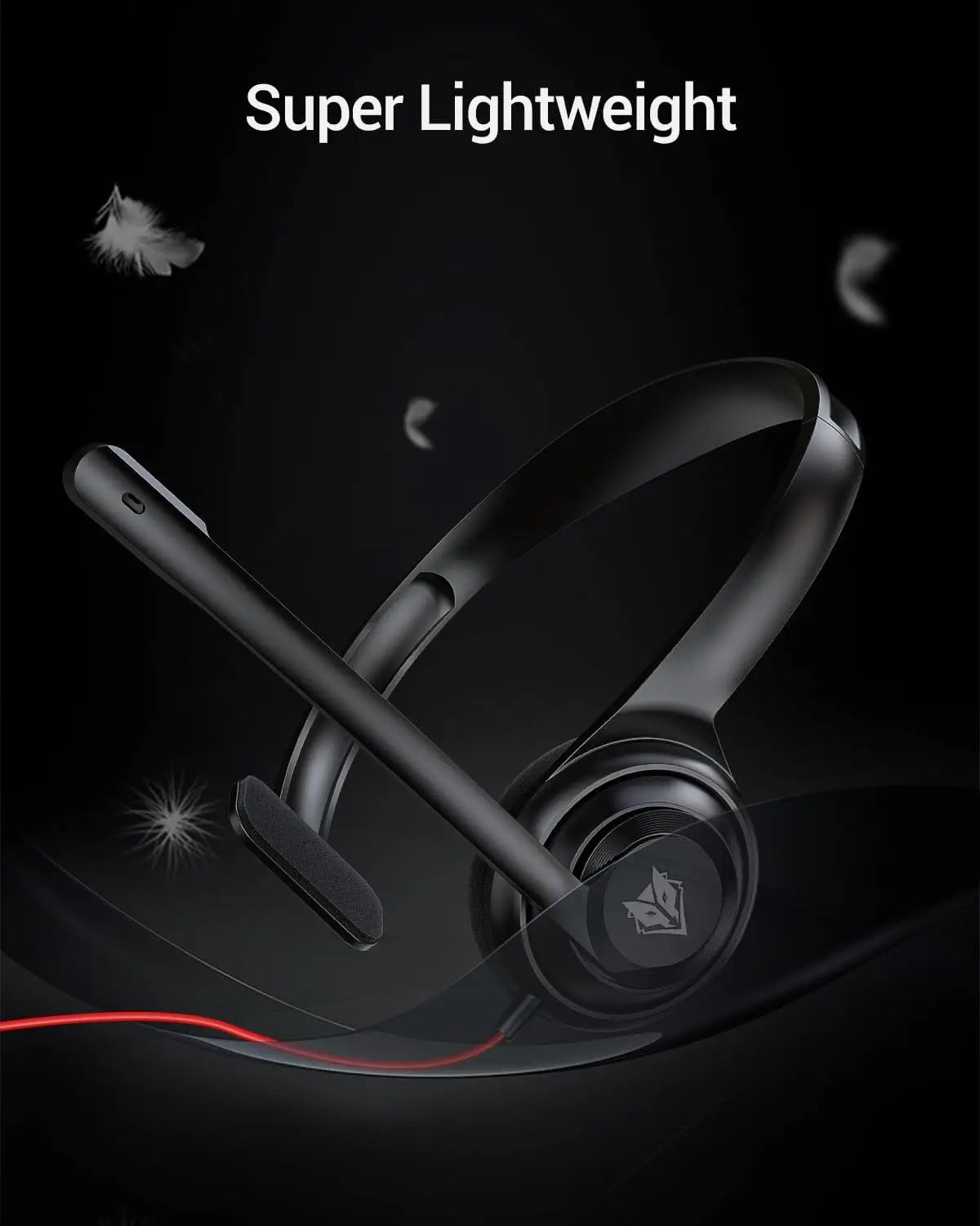 NUBWO HW02 USB Headset with Mic Noise Cancelling Ultra Comfort Computer Headset for Laptop pc On-Ear Wired Office Call