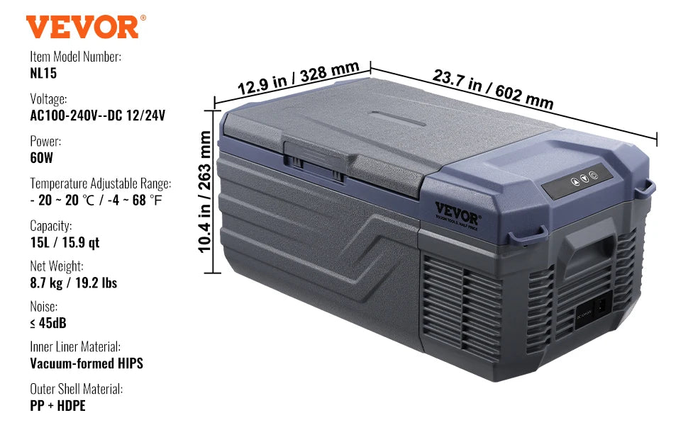 SucceBuy 8L to 75L Car Refrigerator Fridge Portable Icebox Single&Dual Zone w/Blue Tooth Temp Adjustable for Outdoor