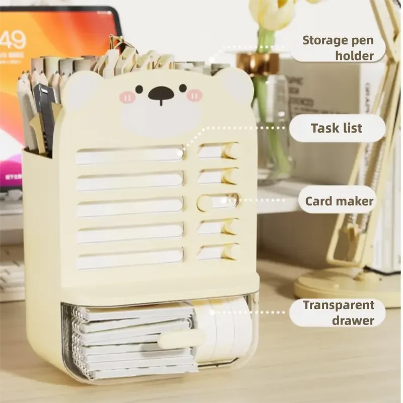 multi-functionalportable-desktop-organizer-with-task-list-storage-pen-holder-office-accessories-desk-stationery-box-drawers