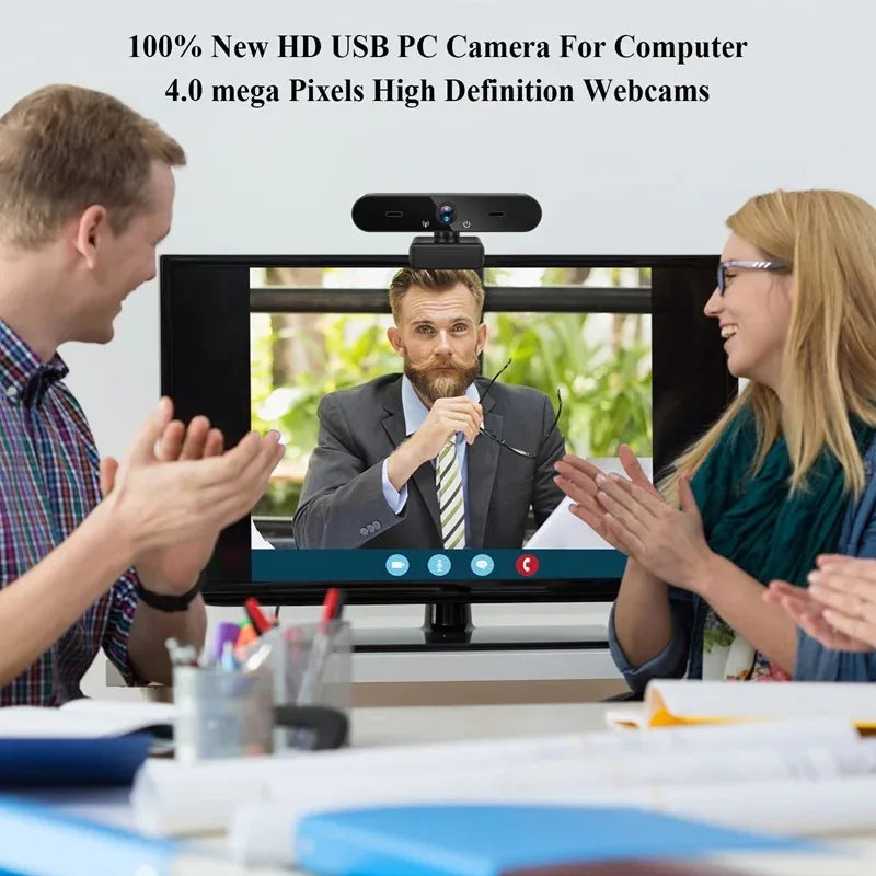 Full HD 1080P 2K 4K Computer Webcam for Home Video Calling Company Online Meeting 30fps Microphone Compatible Multiple