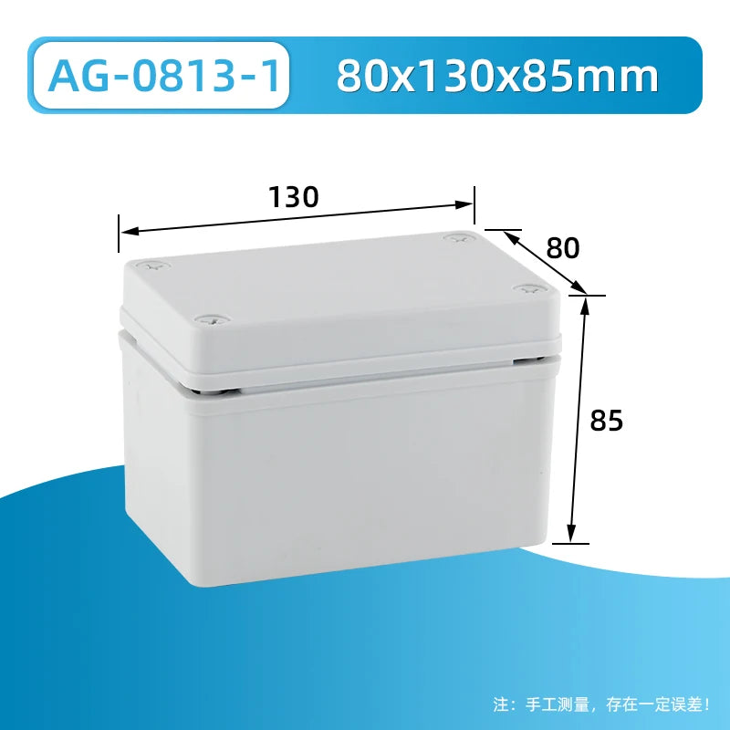 Outdoor waterproof power box ABS plastic IP67 electric control box DIY indoor wire shell connection cable branch