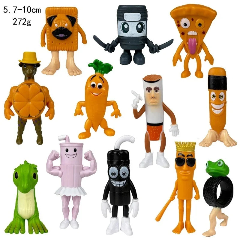 Italian Brainrot AI Animals Tung Tung Tung Sahur Figure Tralalelo Tralala Figurine Doll Toy Desk Decoration Model