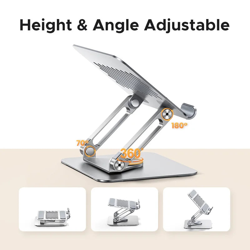 UGREEN Tablet Phone Stand 360°Rotatable Aluminum iPad Stand For iPad Pro iPhone Xiaomi Tablet Support Laptop Stand