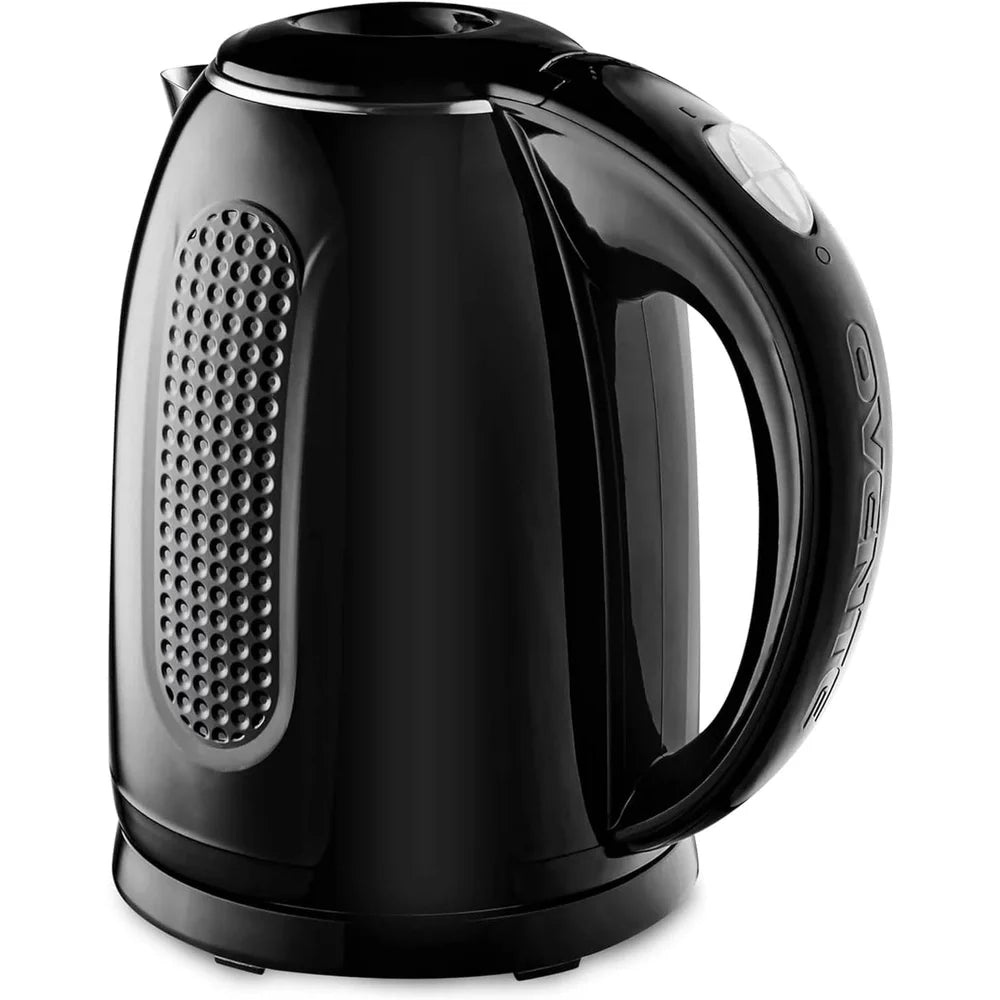 Portable Electric Kettle Stainless Steel Double Wall Insulated 1.7L Instant Hot Water Boiler 1100W Auto Shut Off Fast