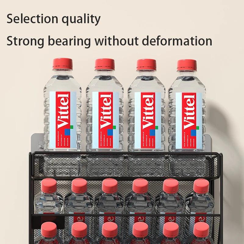 Desk File Organizer Mesh 5-Tier Hanging Wall Mount Document Organization Stand Desktop Vertical Mail Paper Folder