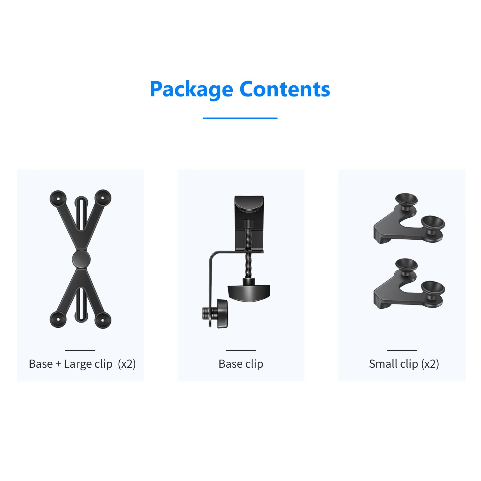7-14 inches Adjustable Tablet Holder Mount 360 Degree Swivel Clamp For Microphone Stand for Apple iPad Pro Air Mini
