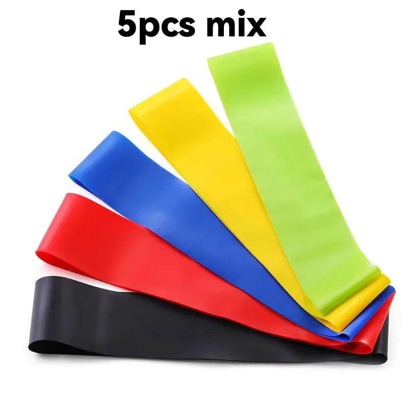 1/5/10/15pcs Fitness Resistance Band Yoga Elastic Band Stretching Band Butt Lifting Back Opening Leg Exercising Tool