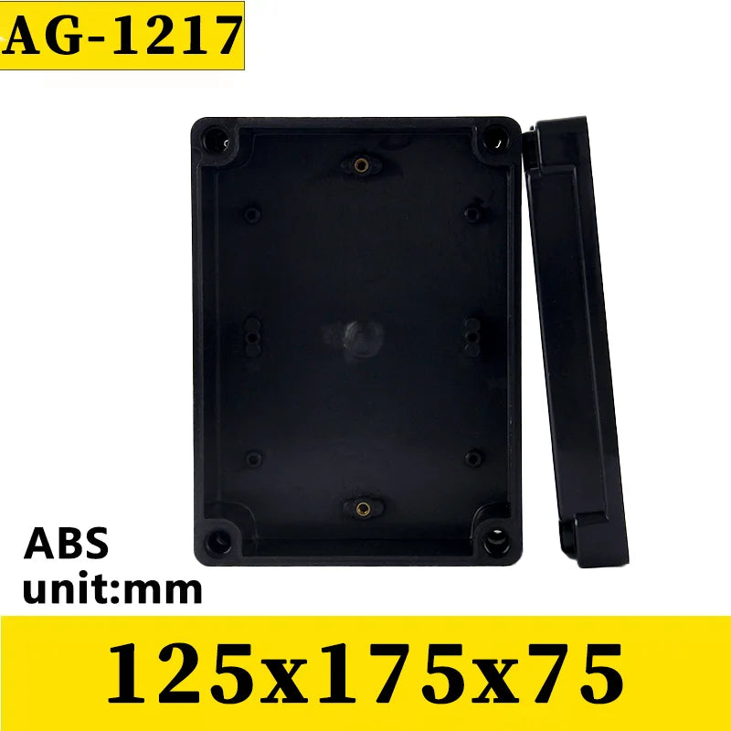 ABS Waterproof Box Electronic Safe Case Plastic Boxes Black Wire Junction Box Plastic Organizer IP67 Waterproof