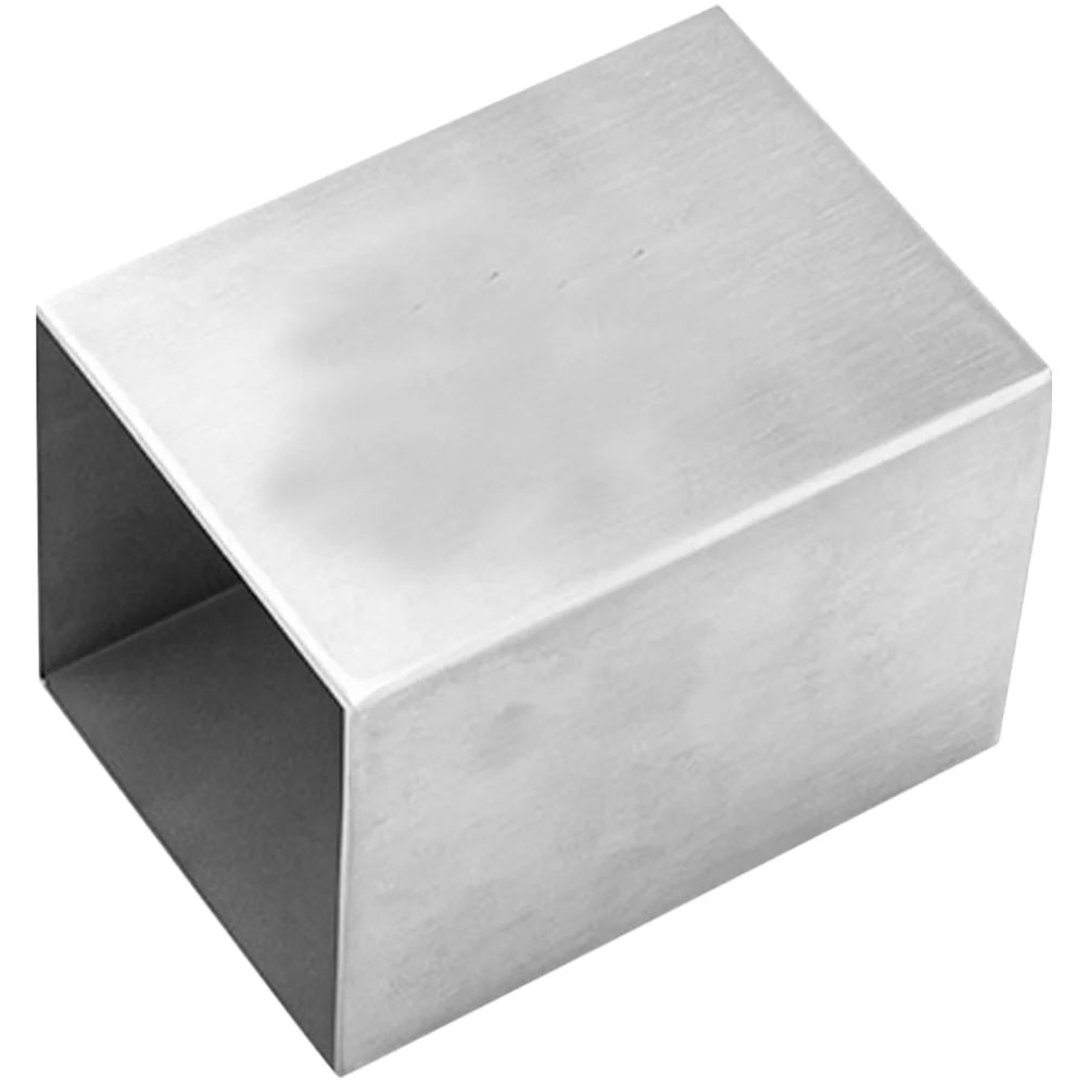 Silver Stainless Steel Square Pen Holder Thickened Pencil Cup Storage Box Marker Stand Makeup Brush Container Desk