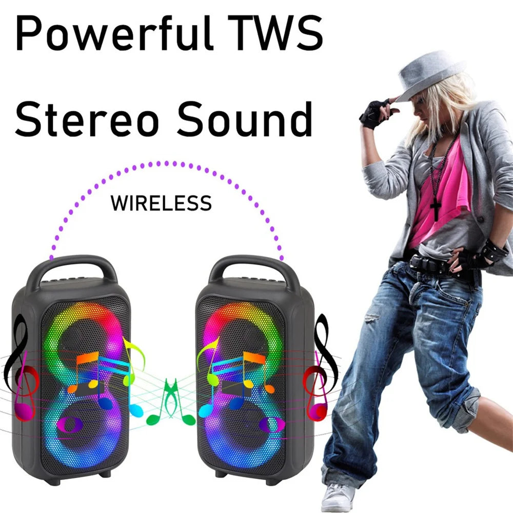 1000W Party Portable Speakers Bluetooth Wireless Boombox Sound Large Speaker Dual 3 inche Subwoofer for Outdoor Dancing