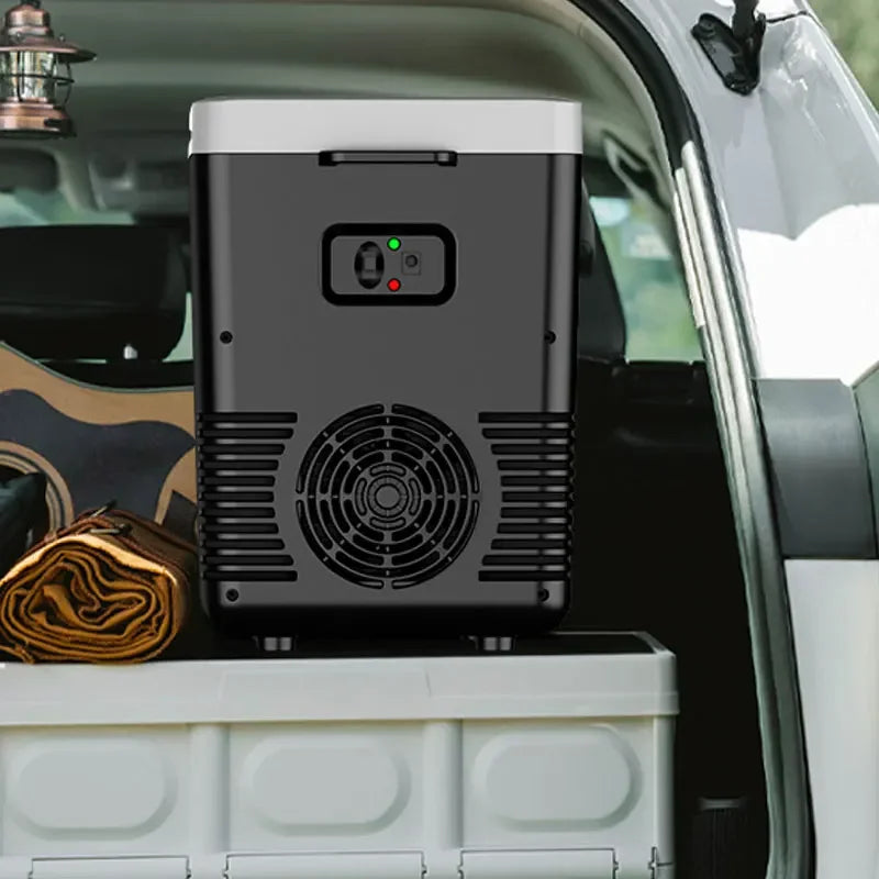 220V Home Refrigerator 12V Car Refrigerator Outdoor Freezer Heater 10L Mini Auto Cooler & Warmer Electric Fridge