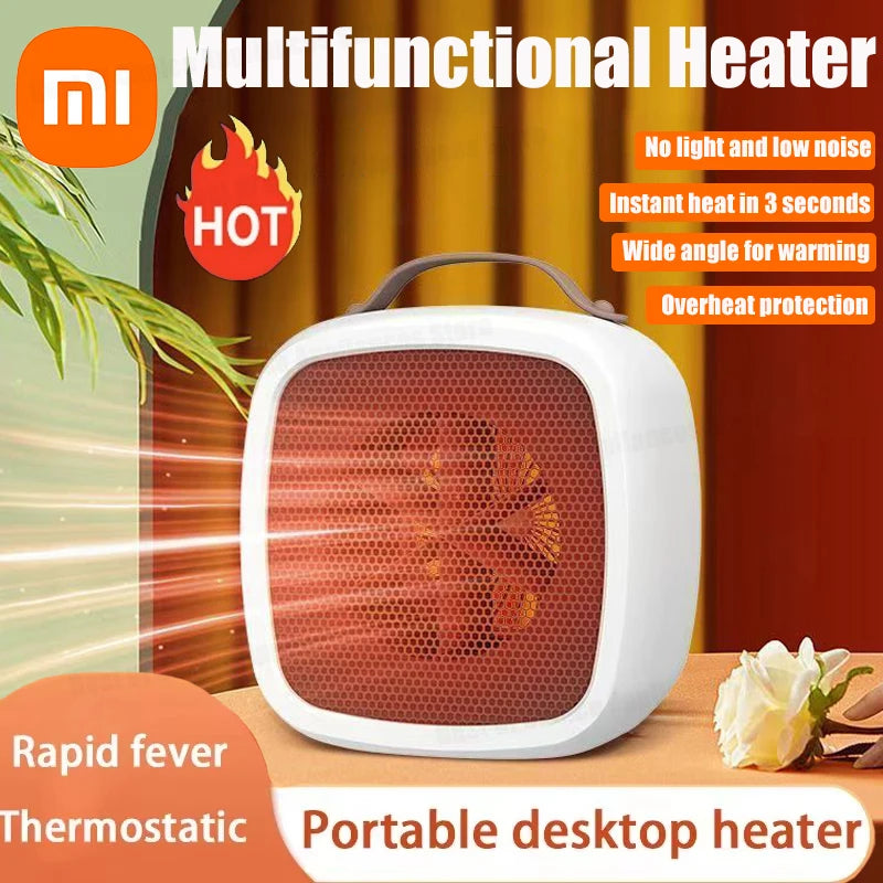 Xiaomi Mijia Portable Electric Heater Small Space 500W Fast Heating Lightweight Desktop Warm Air Heater Indoor Office